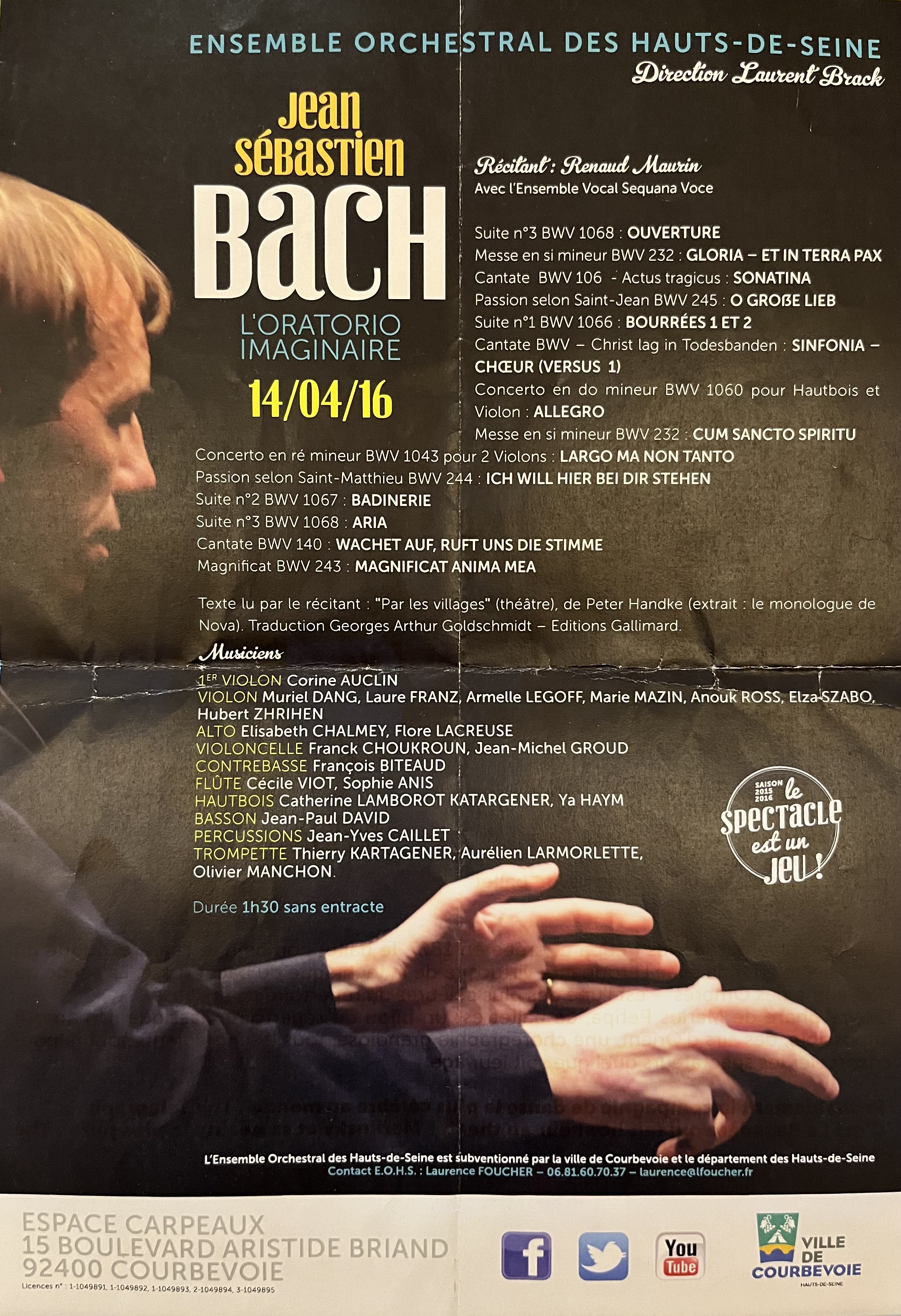 14/04/2016 - J.S. Bach - Oeuvres choisies